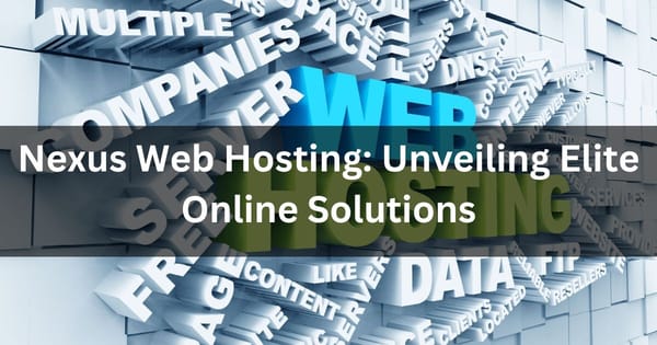 Nexus Web Hosting: Unveiling Elite Online Solutions (in 2024)